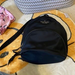 Black Medium Sized Backpack